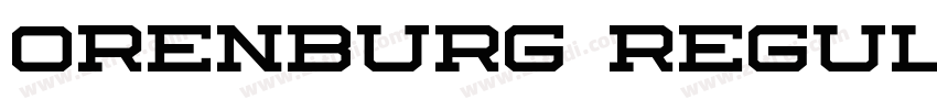 Orenburg Regular字体转换